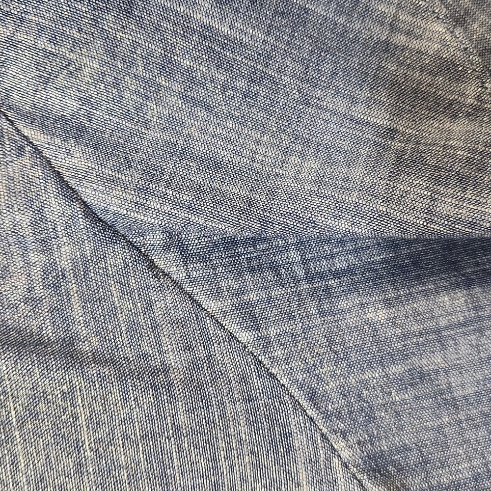 Waverly Grey asymmetrically top, metallic denim, size Small - Picture 5 of 6
